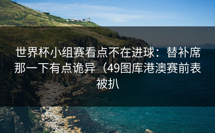 世界杯小组赛看点不在进球：替补席那一下有点诡异（49图库港澳赛前表被扒